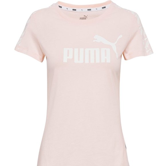 🧡PUMA WOMENS TOPS | AMPLIFIED TEE ROSEWATER Pink - Picture 1 of 3